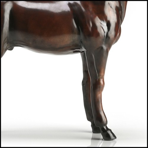 Sculpture cheval pur-sang en porcelaine peinte à la main 196-Pure Race Horse