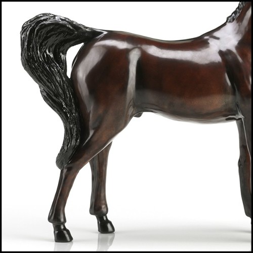 Sculpture pure bred horse in hand painted porcelain 196-Pure Bred Horse