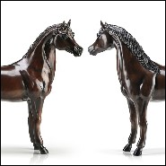 Sculpture cheval pur-sang en porcelaine peinte à la main 196-Pure Race Horse