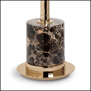 Table lamp in polished brass finish with marble crystal glass 164-Fall