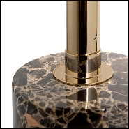 Table lamp in polished brass finish with marble crystal glass 164-Fall