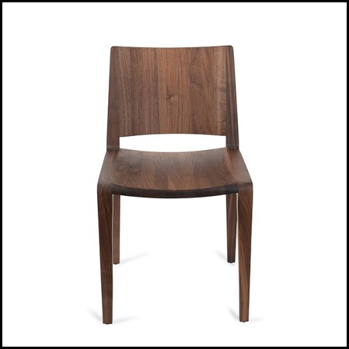Chair in solid walnut 154-Refined Full