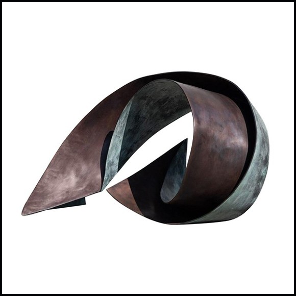 Sculpture made with solid bronze 190-Deluge