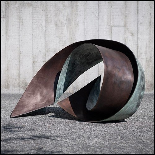 Sculpture made with solid bronze 190-Deluge