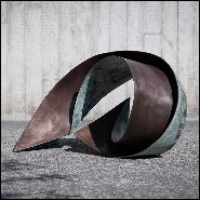 Sculpture made with solid bronze 190-Deluge