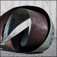 Sculpture made with solid bronze 190-Deluge