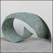 Sculpture made with solid bronze 190-Deluge