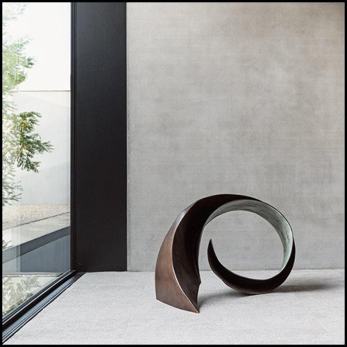 Sculpture made with solid bronze 190-Deluge