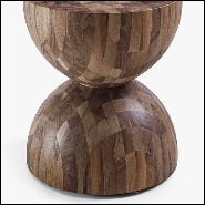 Tabouret noyer massif patché 154-Global Patched