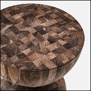 Tabouret noyer massif patché 154-Global Patched