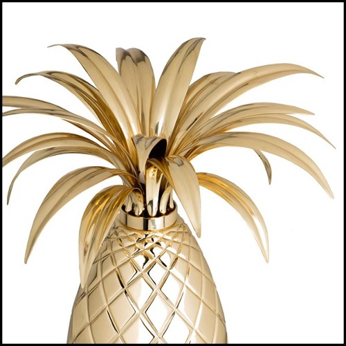 Lampe de table en forme ananas finition plaquée or 157-Ananas