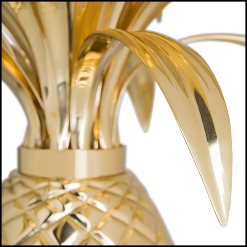 Lampe de table en forme ananas finition plaquée or 157-Ananas