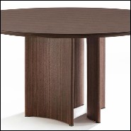 Table à manger en bois de noyer massif biseauté 163-Ornament