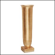 Vase in painted gold finish with gold leaf finishes style 162-Rob