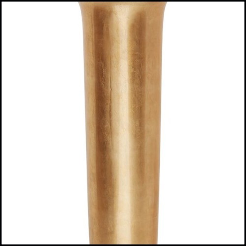 Vase in painted gold finish with gold leaf finishes style 162-Rob