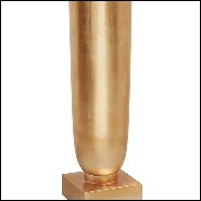 Vase in painted gold finish with gold leaf finishes style 162-Rob