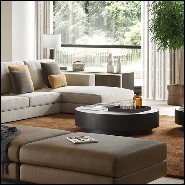 Table basse en frêne massif et plateau en marbre 174-Austin