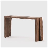 Console in walnut wood and iron feet 174-Denver
