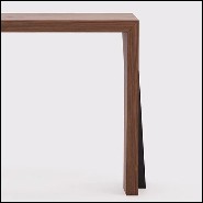 Console in walnut wood and iron feet 174-Denver