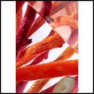 Bout de Canapé 31 - Kisimi Fluo Square | Nature-inspired blue side table with unique fluorescent twist - Pacific Compagnie.