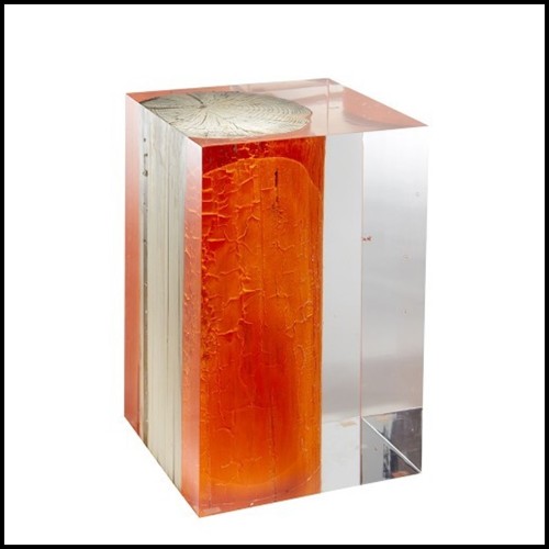 Kisimi Fluo Red Tree Trunk -Bleu Nature Brand : Bleu NatureReference : Bout de Canapé 31-Kisimi Fluo Red Tree TrunkCategories : End tables, Furnitures, Square side tablesType : End tables Bleu Nature Pacific Compagnie