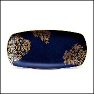 Tray in hand painted porcelainwith 24k gold 172-Sendai