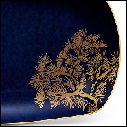 Plateau en porcelaine plaquée or 24k 172-Sendai