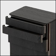 Chest in solid wood blacj ash finish 174-Aroa