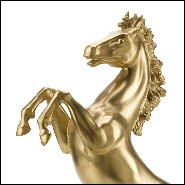 Sculpture prancing stallion 24k gold plated 196-Prancing Stallion