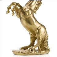 Sculpture prancing stallion 24k gold plated 196-Prancing Stallion