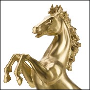 Sculpture prancing stallion 24k gold plated 196-Prancing Stallion