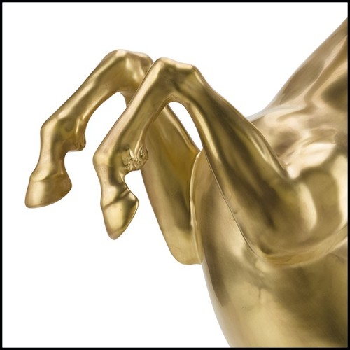 Sculpture prancing stallion 24k gold plated 196-Prancing Stallion