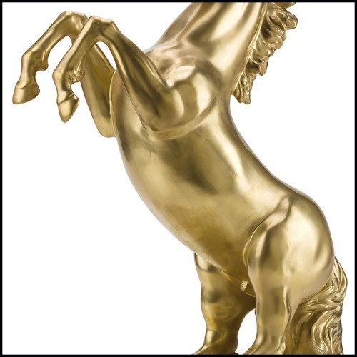 Sculpture prancing stallion 24k gold plated 196-Prancing Stallion
