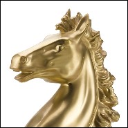 Sculpture prancing stallion 24k gold plated 196-Prancing Stallion