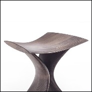 Tabouret en frêne finition café 163-Aman Cafe