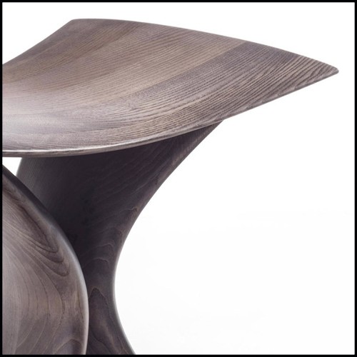 Tabouret en frêne finition café 163-Aman Cafe