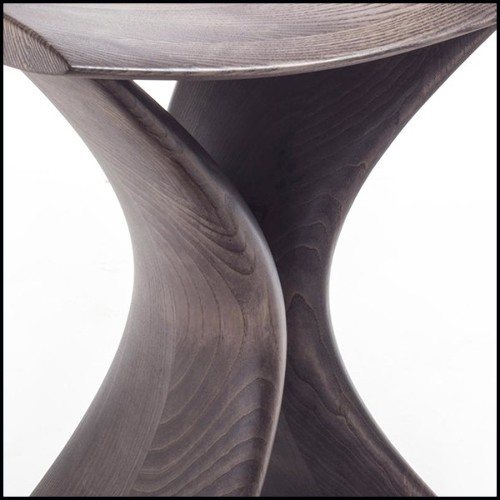 Tabouret en frêne finition café 163-Aman Cafe