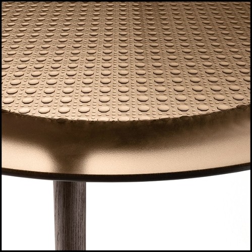 Coffee Table with cane pattern on amber glass 146-Cane Amber