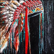 Coiffe, peinture acrylique par Olivia Fournier PC-Coiffe