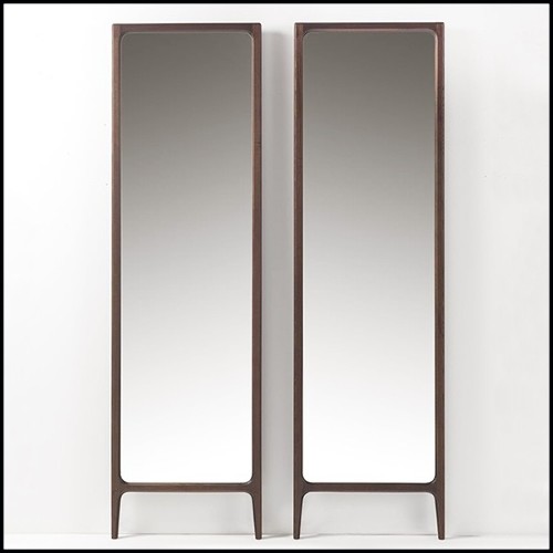 Mirror with frame in ash wood natural finish 163-Panelash Floor