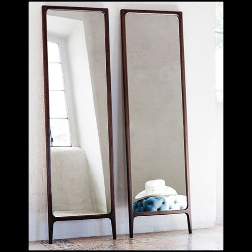 Mirror with frame in ash wood natural finish 163-Panelash Floor
