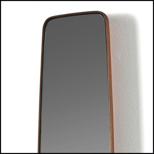 Mirror with solid walnut frame 163-Sticky Walnut