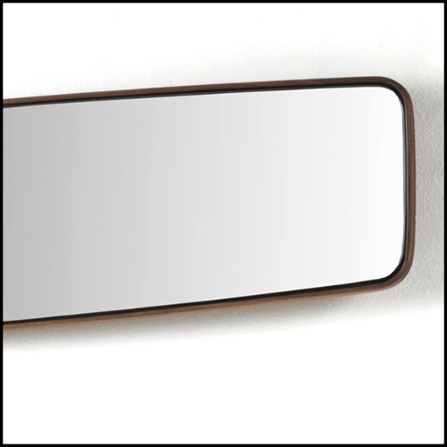 Mirror with solid walnut frame 163-Sticky Walnut