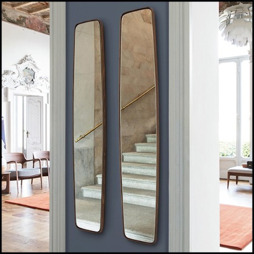 Miroir avec cadre en noyer massif 163-Sticky Walnut