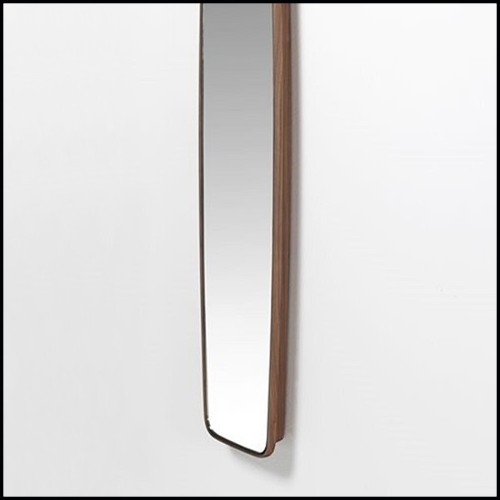 Mirror with solid walnut frame 163-Sticky Walnut