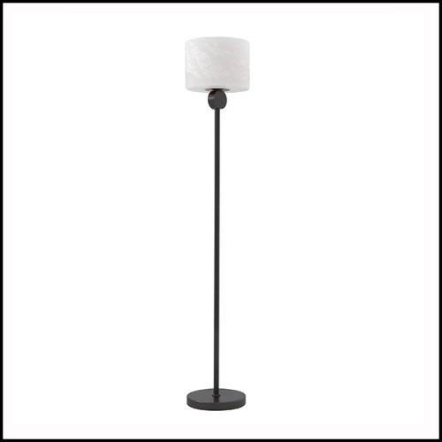 Lampadaire bronze highlight et albâtre 24-Etruscan