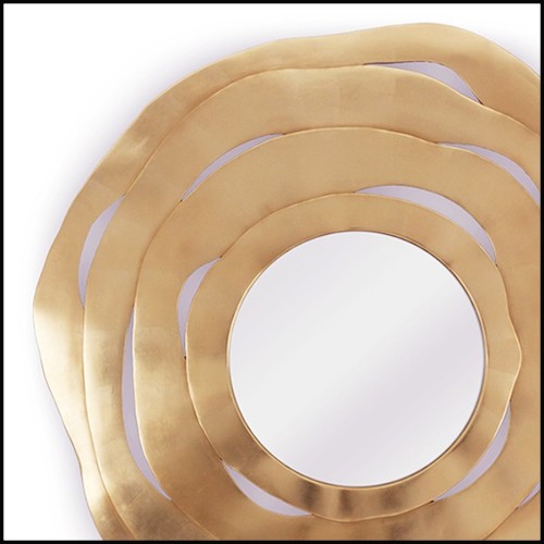 Miroir 119-Round Gold Ribbon