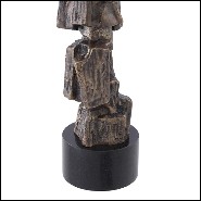 Table Lamp vintage brass and black shade 24-Noto