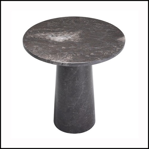 Table d'appoint en marbre gris 24-Terry