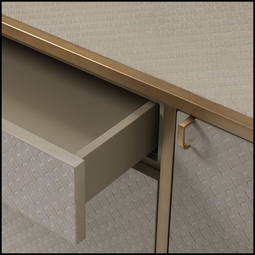 Dresser in woven oak veneer 24-Napa Valley